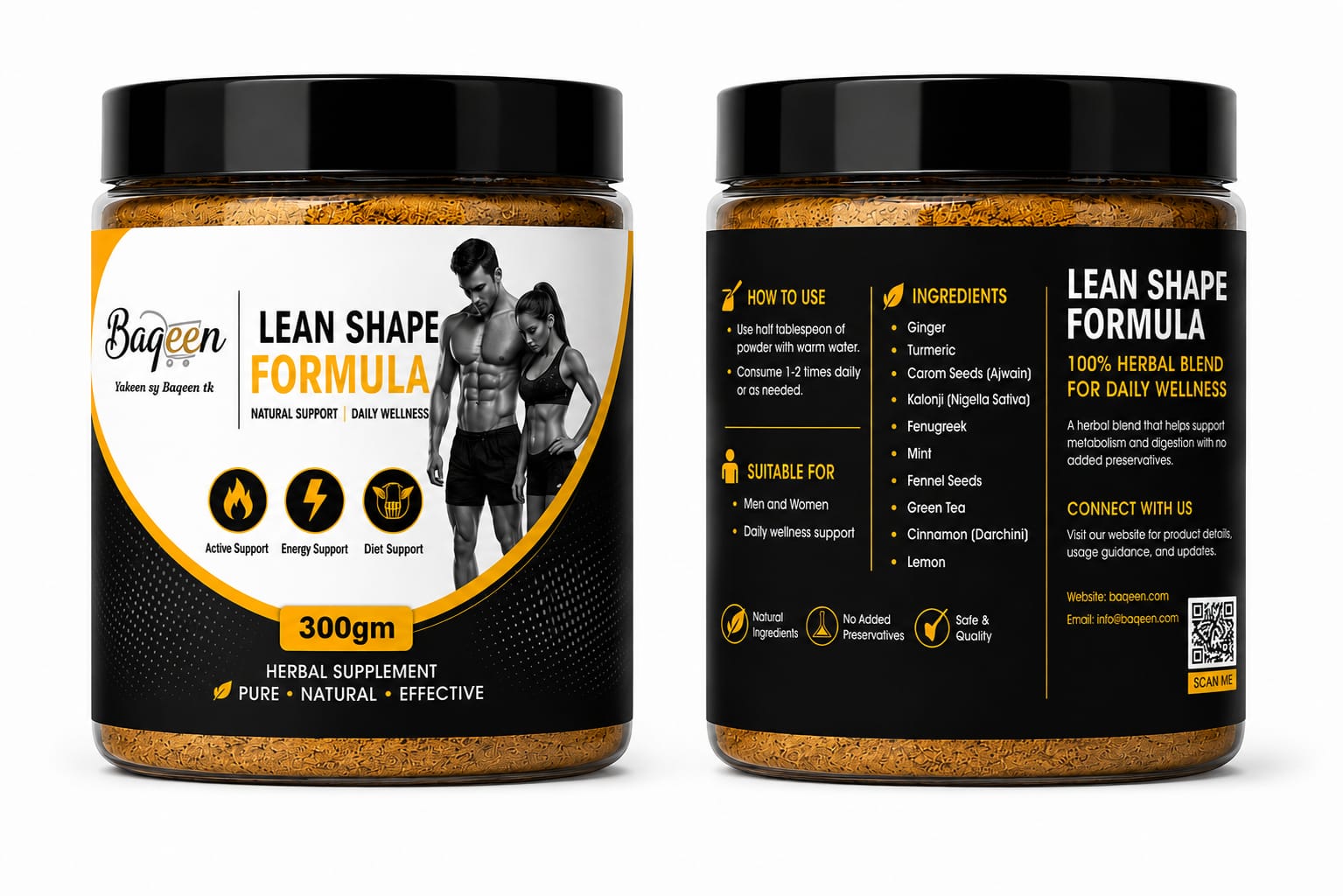 Lean Shape Formula – 100% Natural Herbal Supplement (300g)