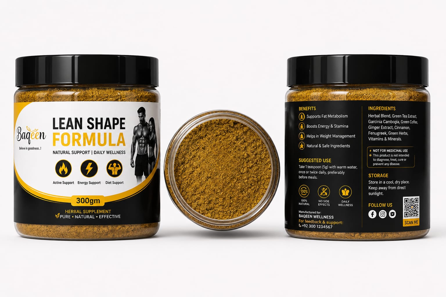 Lean Shape Formula – 100% Natural Herbal Supplement (300g)